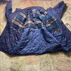 Blue Field Quilted Jacket 4xl
